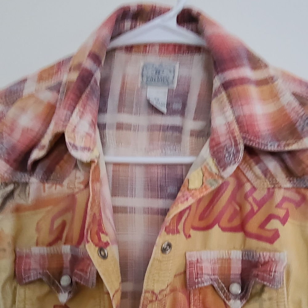 Vintage XS Lucky Brand Snap Up Western Top - Picture 4 of 7